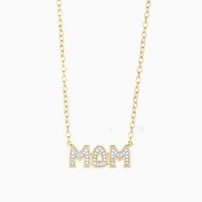 ES Best Mom In The World Pendant Necklace