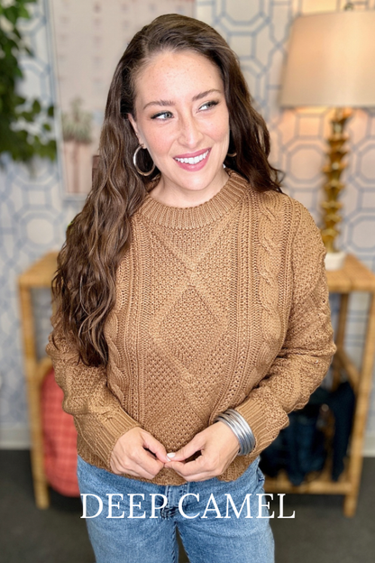The STEAL Cole Cable Sweater in 7 Colors