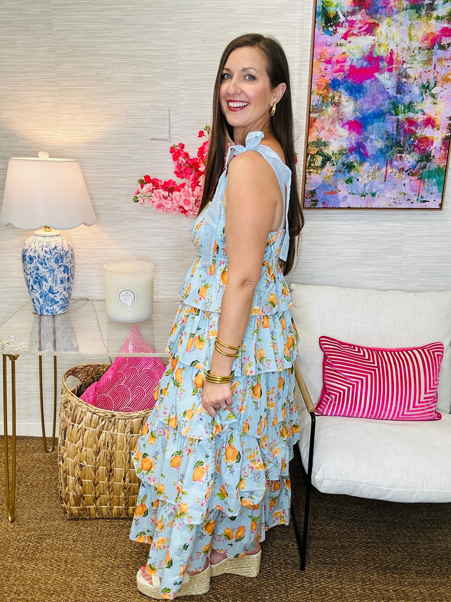 The Summers Midi in Light Blue