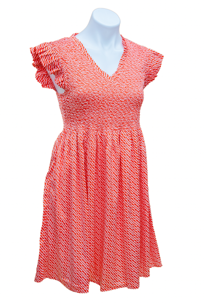 The Davidson Dress in Orange
