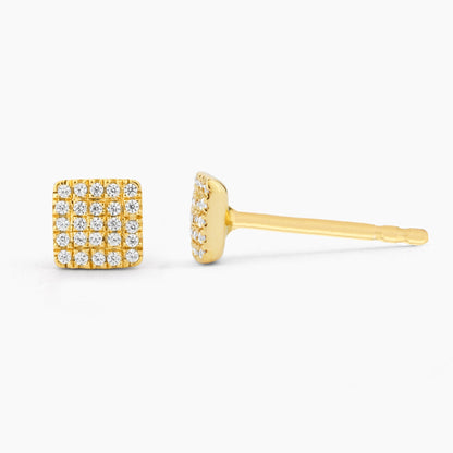 ES Square Fashion Stud Earrings