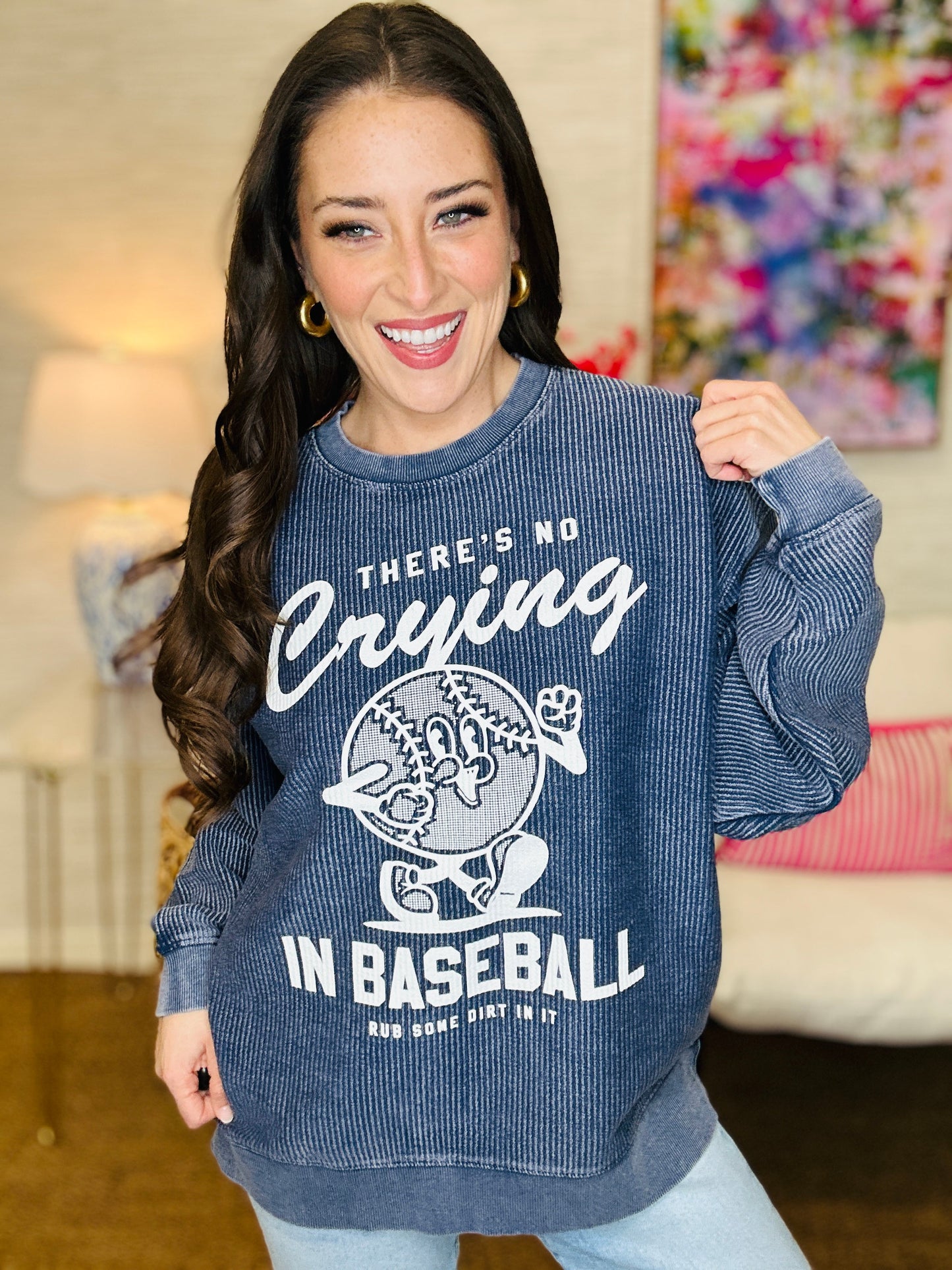 The No Crying Cord Pullover