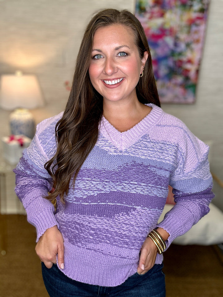 The Purple Ombre Sweater