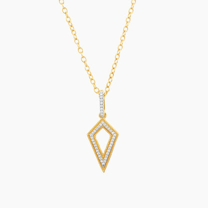 ES Looped Dagger Pendant Necklace