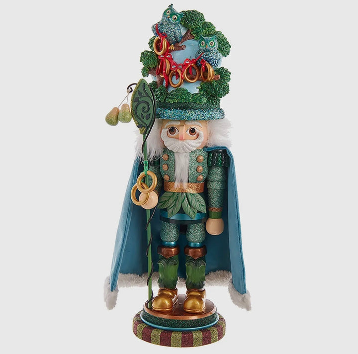 17.5" 5 Golden Rings Nutcracker