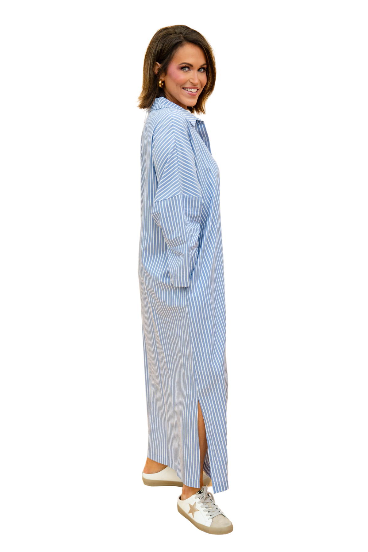 The Denim Stripe Regan Maxi-AS