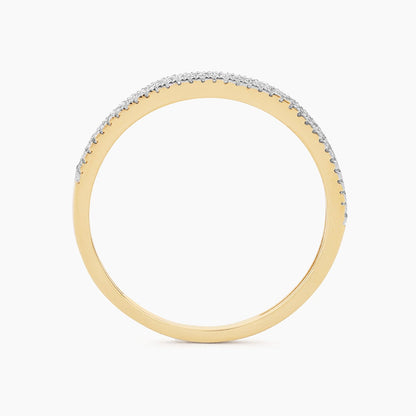 ES Triple Row Diamond Ring