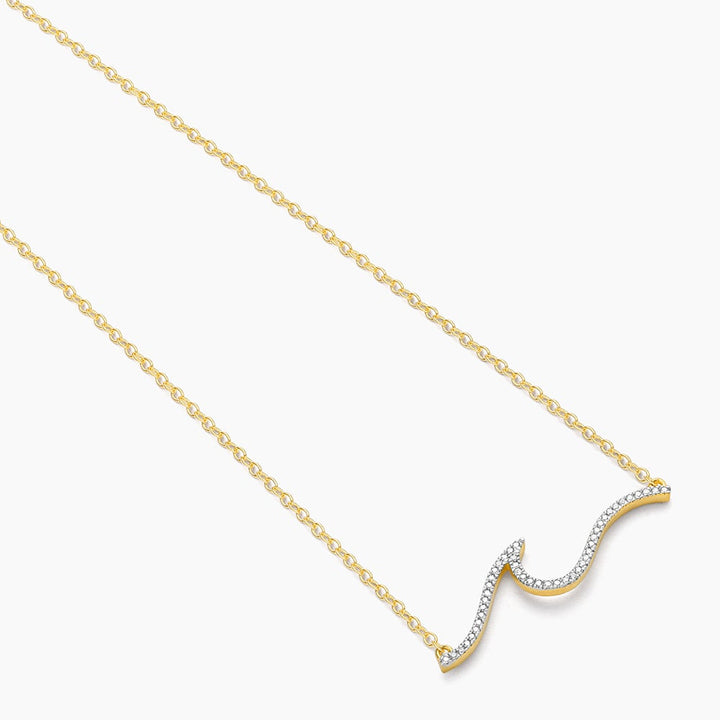 ES Ocean Waves Pendant Necklace