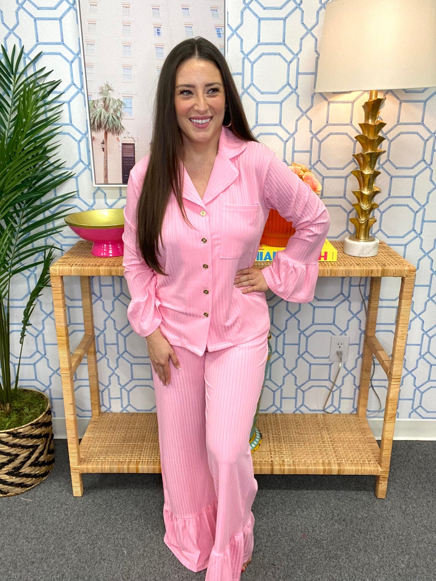 The Buckley Maggie Ruffle Set in Pink