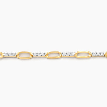 ES Interlinked Chain Bracelet