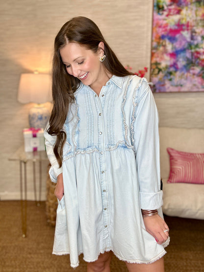 The Iced Denim Dress
