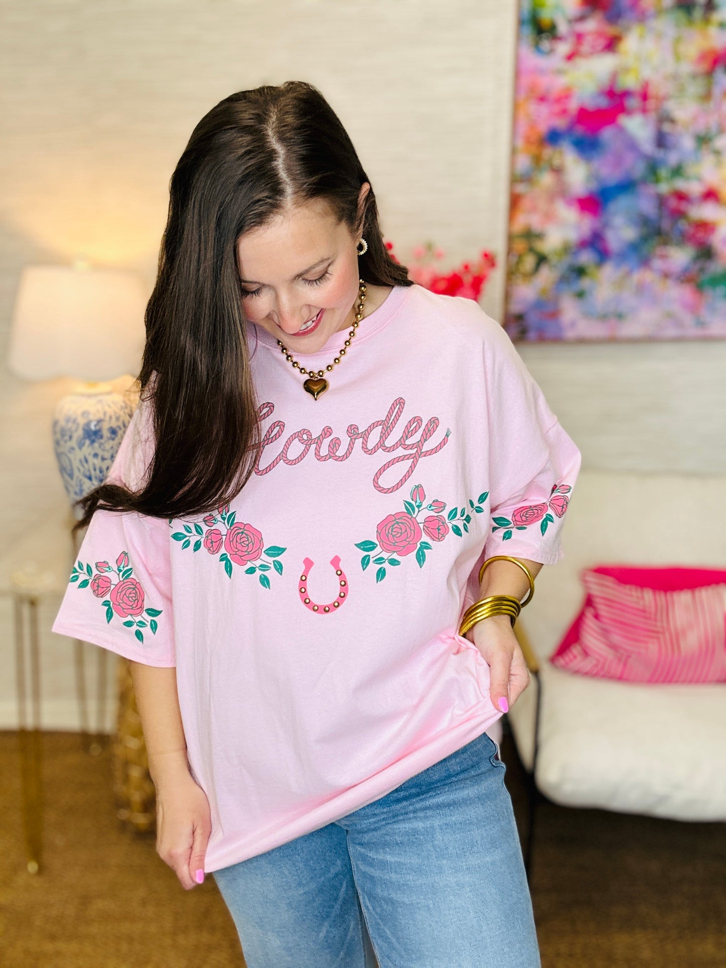 The Howdy Stud Top