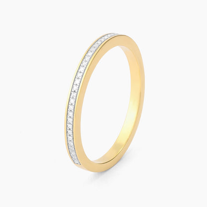 ES Diamonds and Bubbles of Gold Stackable Ring