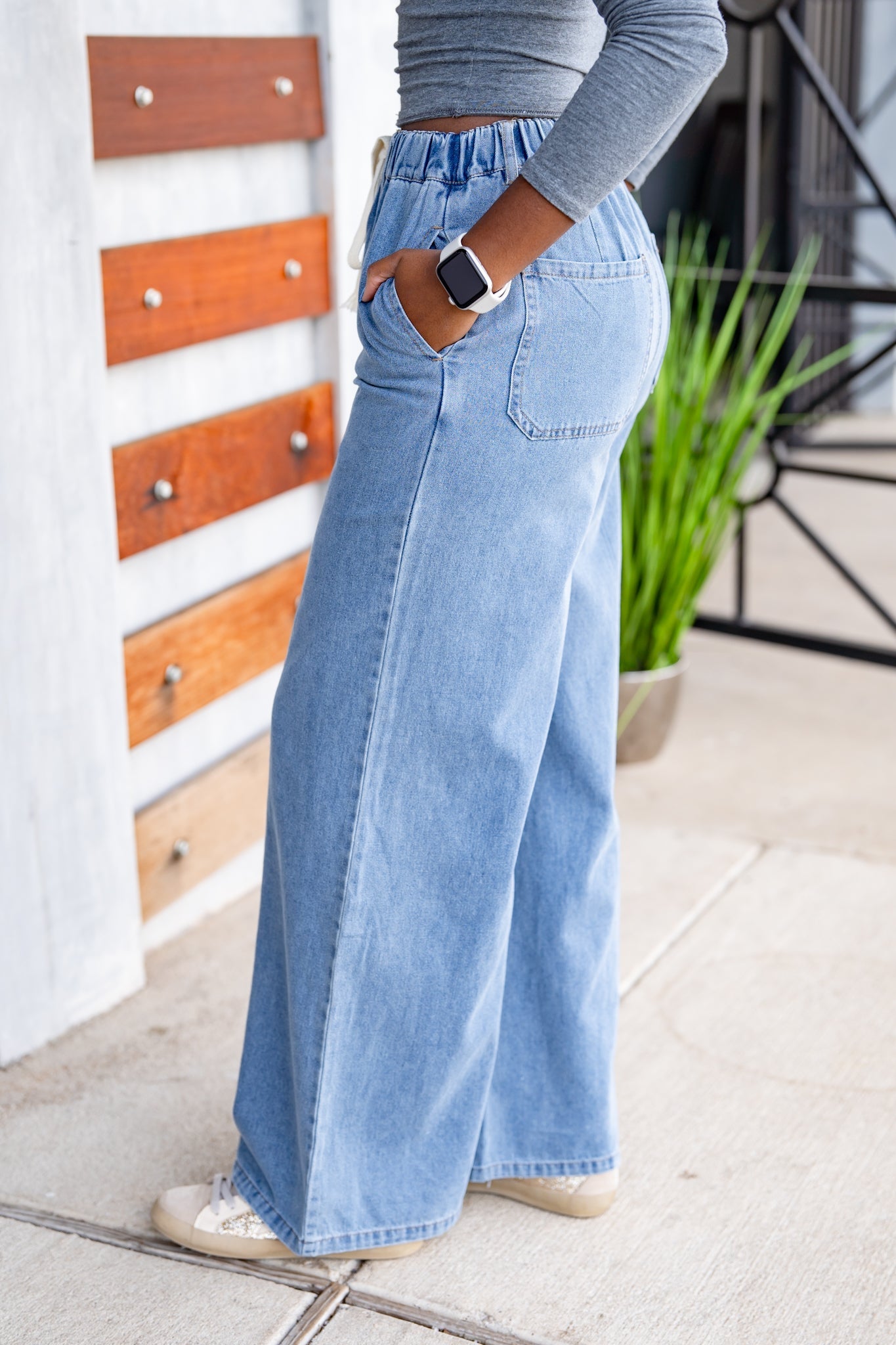 The Cotton Denim Pants