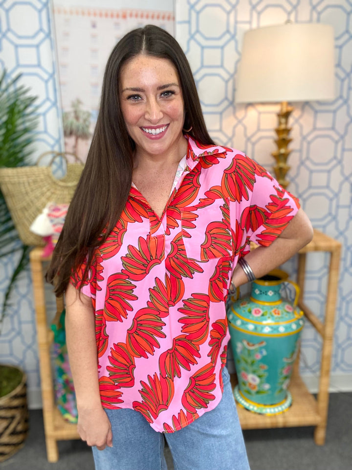 The Portland Top in Pink