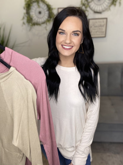 The Monday Ribbed Top-3 Colors
