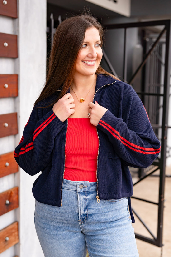 The Lincoln Sweater in Navy
