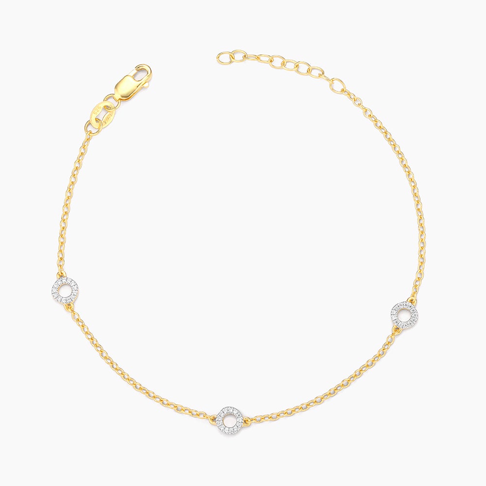 ES Circle Station Chain Bracelet