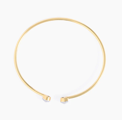 ES Twin Moon Cuff Bracelet