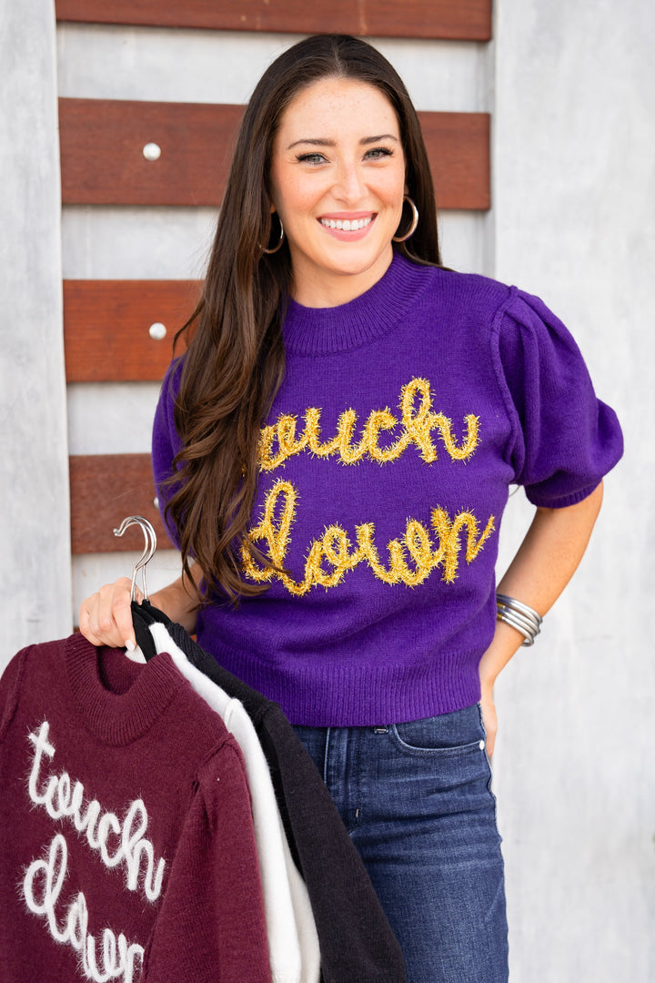 The Touchdown Sweater in 4 Colors
