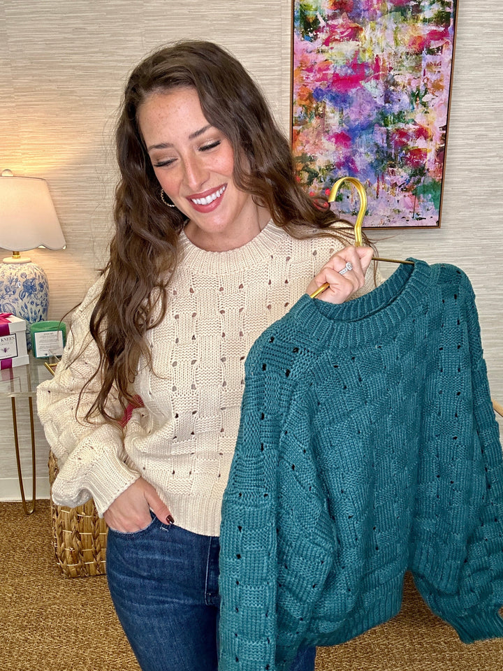 The Weave Sweater in 2 Colors