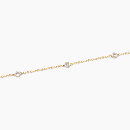 ES Circle Station Chain Bracelet