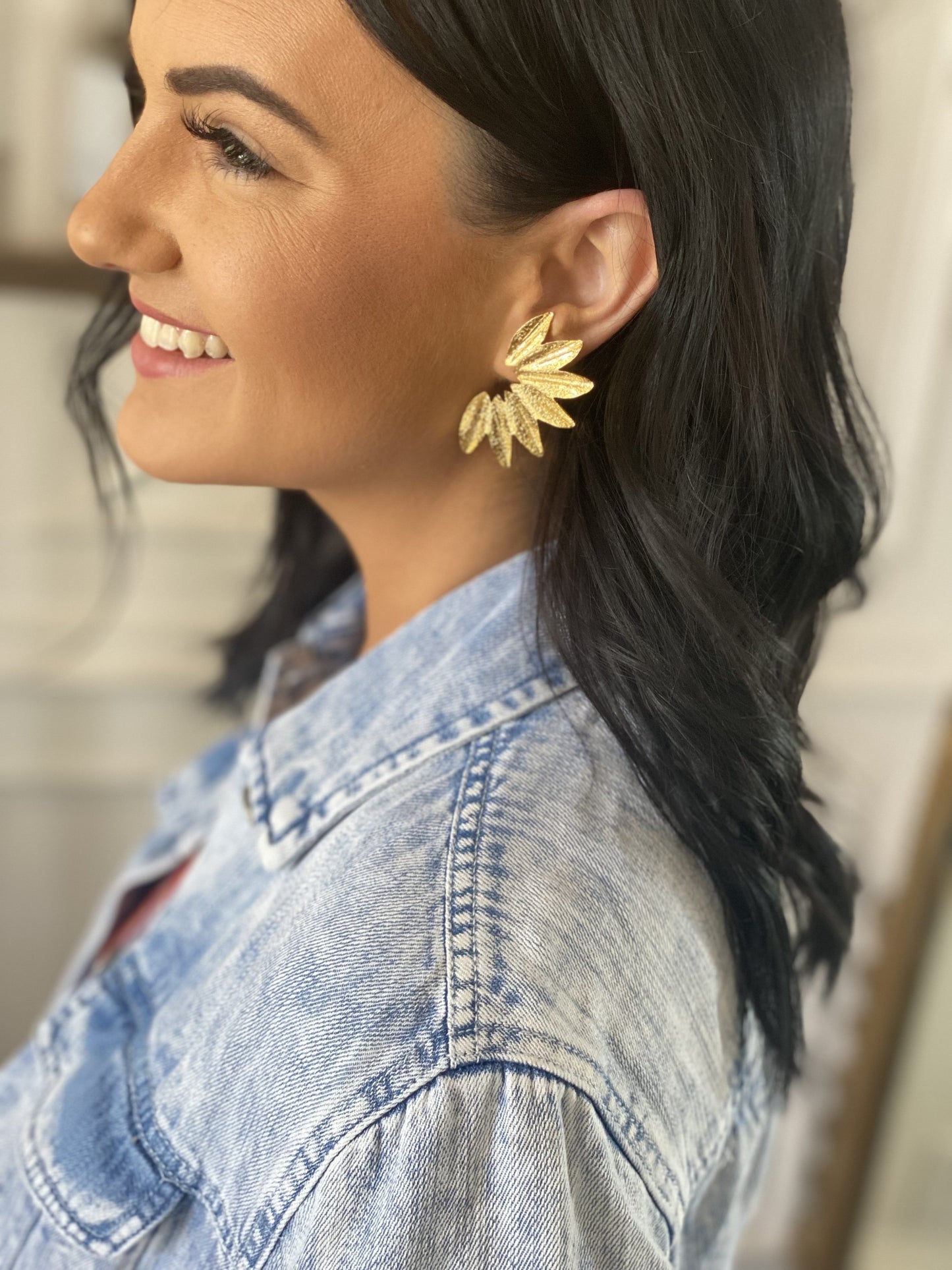Golden Curve Earrings
