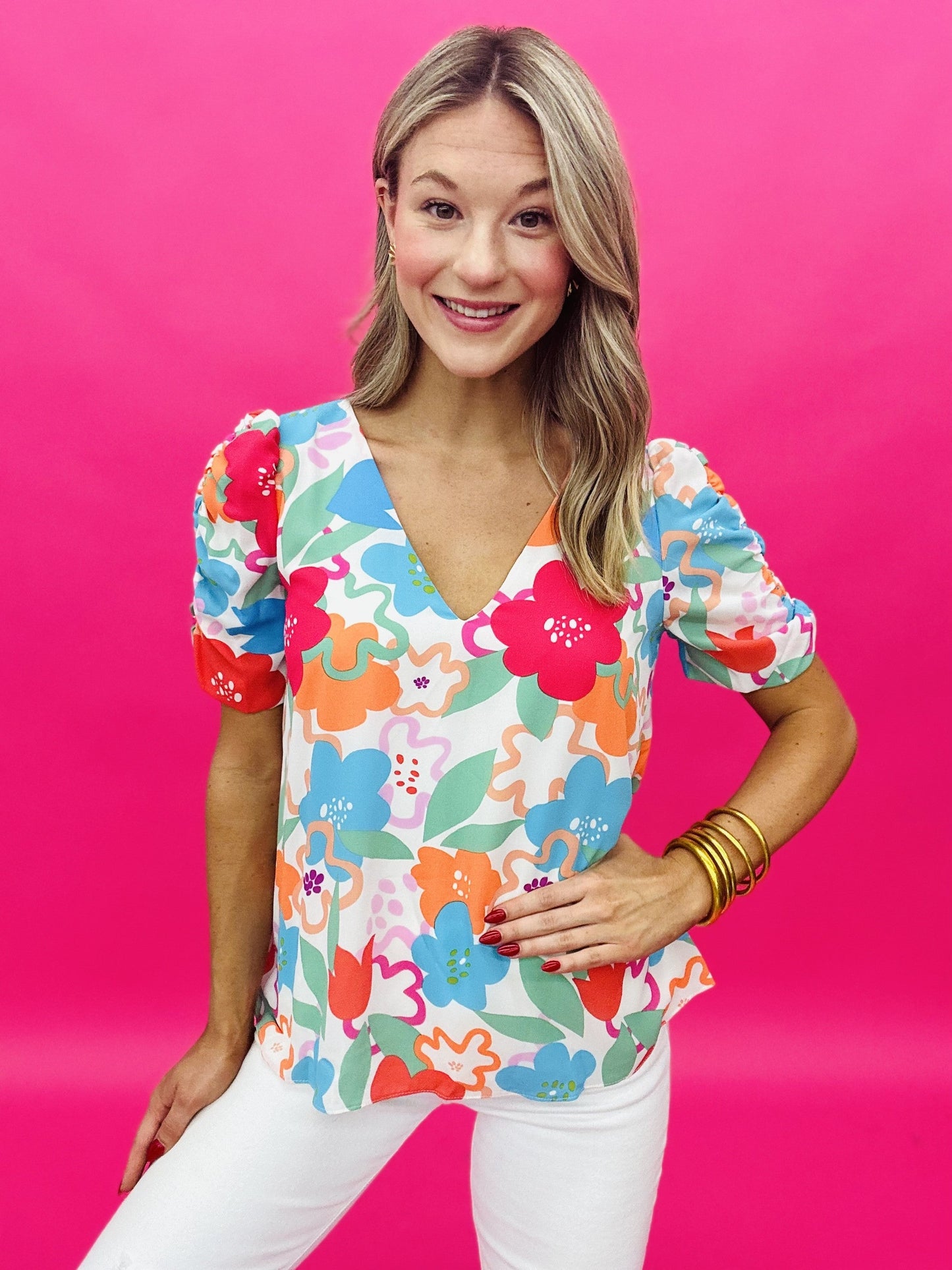 The Brady Bunch Ruched Top - AS