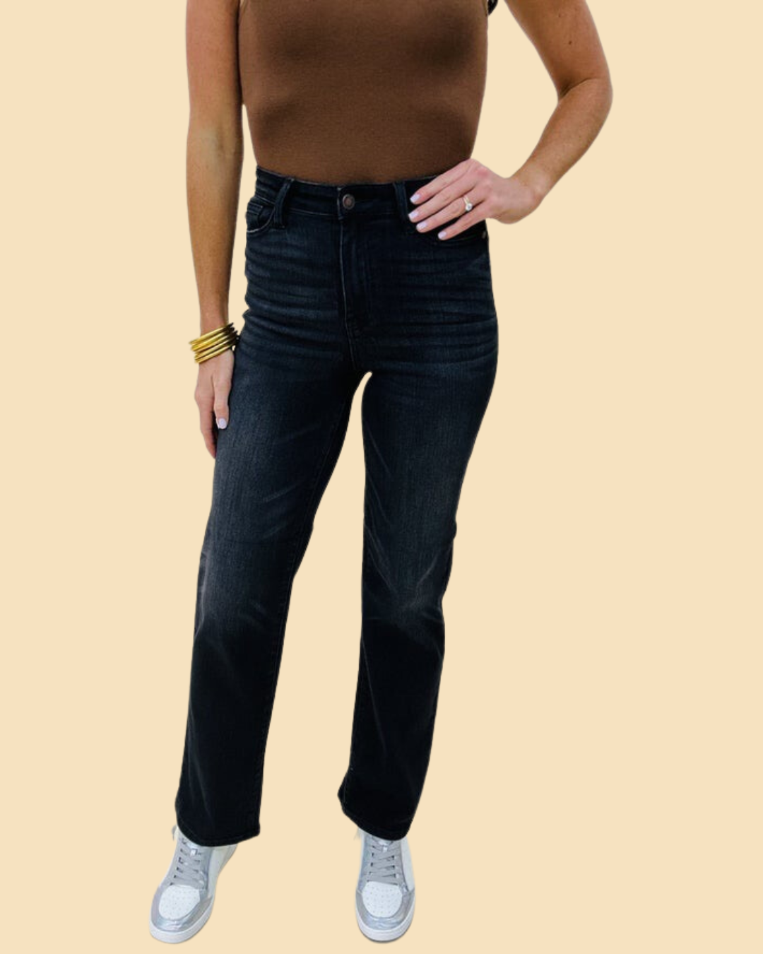 The Black Classic Straight Jeans/AS