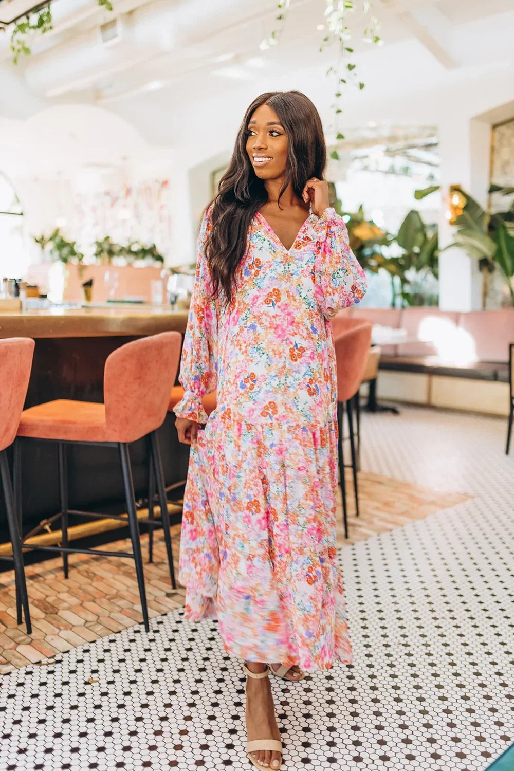 The Greta Flower Patch Dress