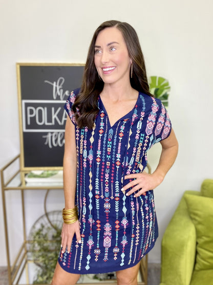 The Navy Nicole Dress