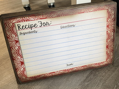 Keepsake Recipe Card Boards