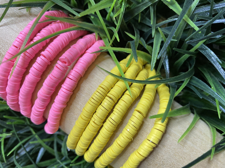 Cinco Disc Stacks-Mustard or Pink