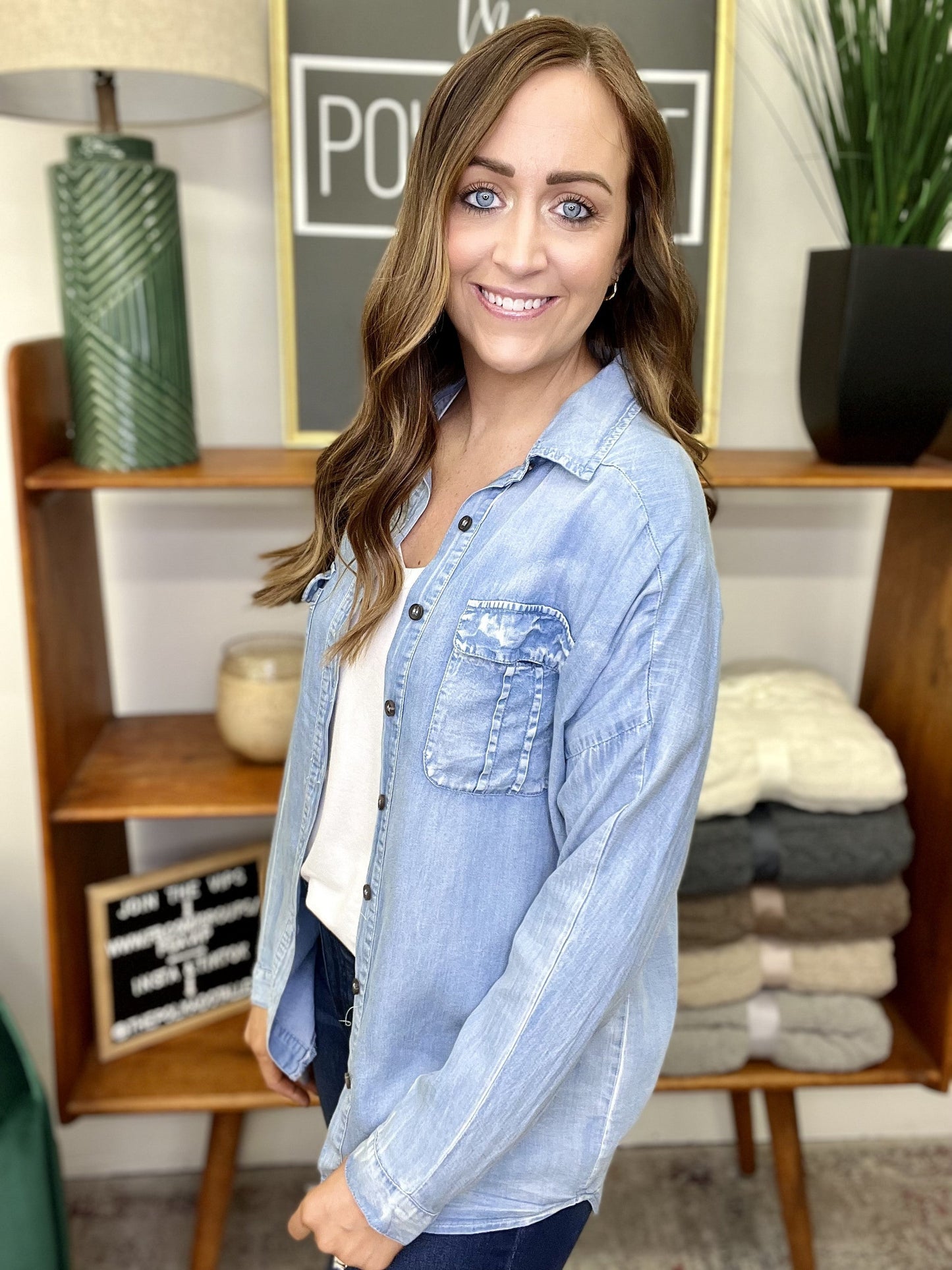 The Monica Button Down - 2 Colors