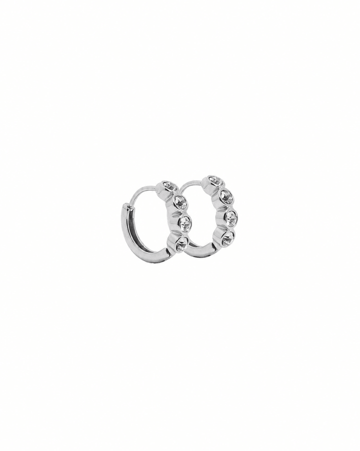 Huggie Earrings - Colette Silver