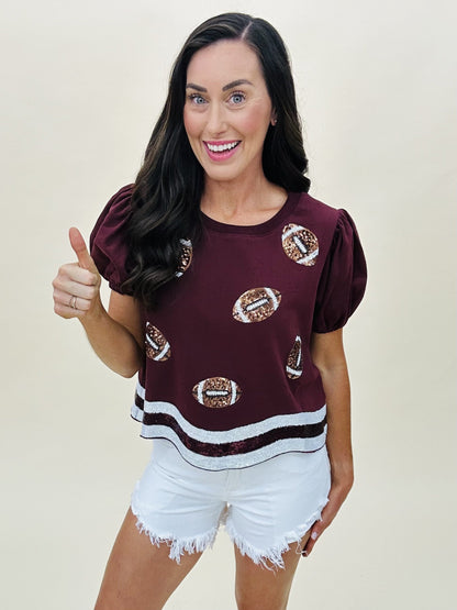 The Gameday Sparkles Top