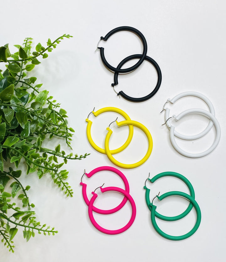 Metal Marcy Hoops-5 Colors