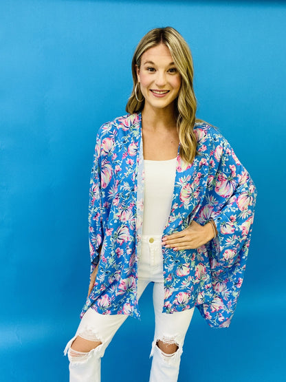 The Blue Bouquet Kimono