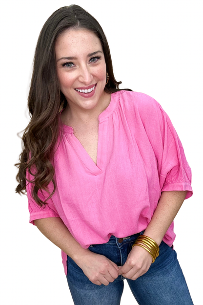The Lush Linen Top in 3 Colors