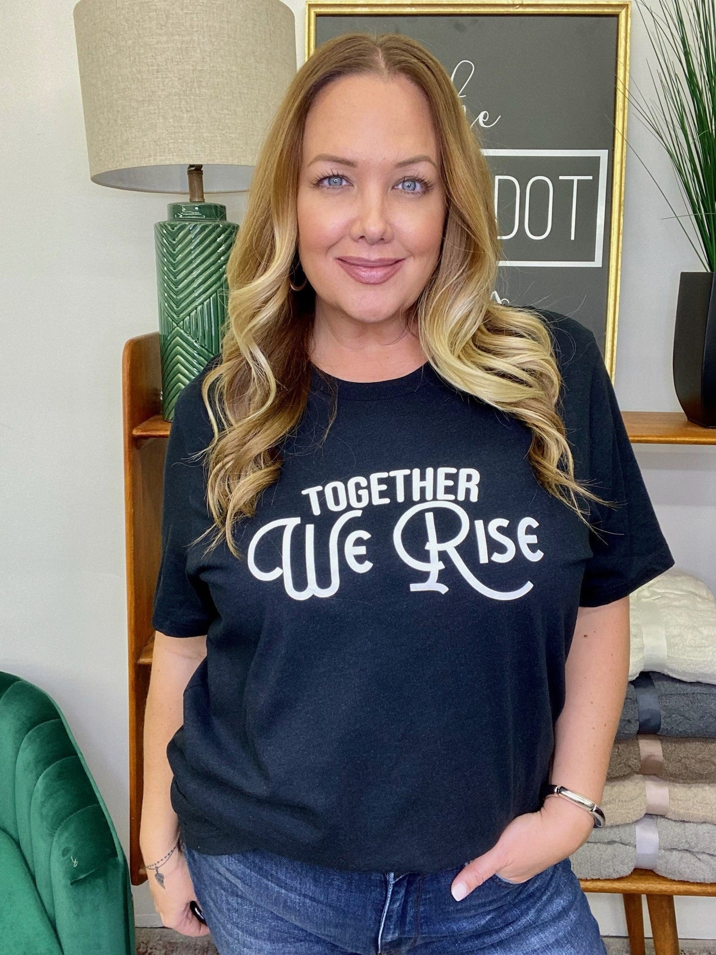 The Together We Rise Tee in Black - All Sizes