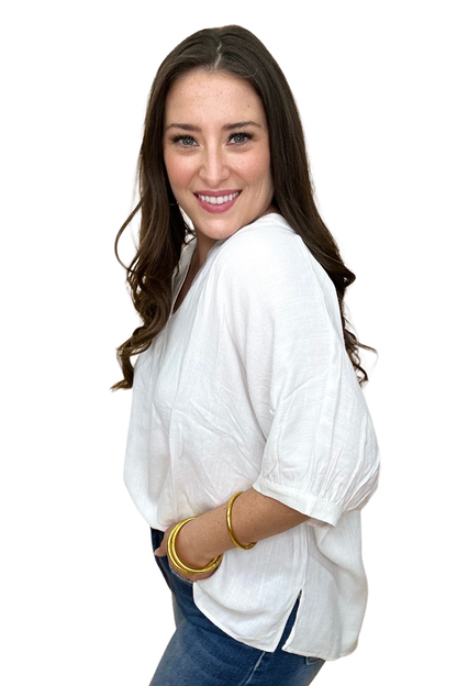 The Lush Linen Top in 3 Colors
