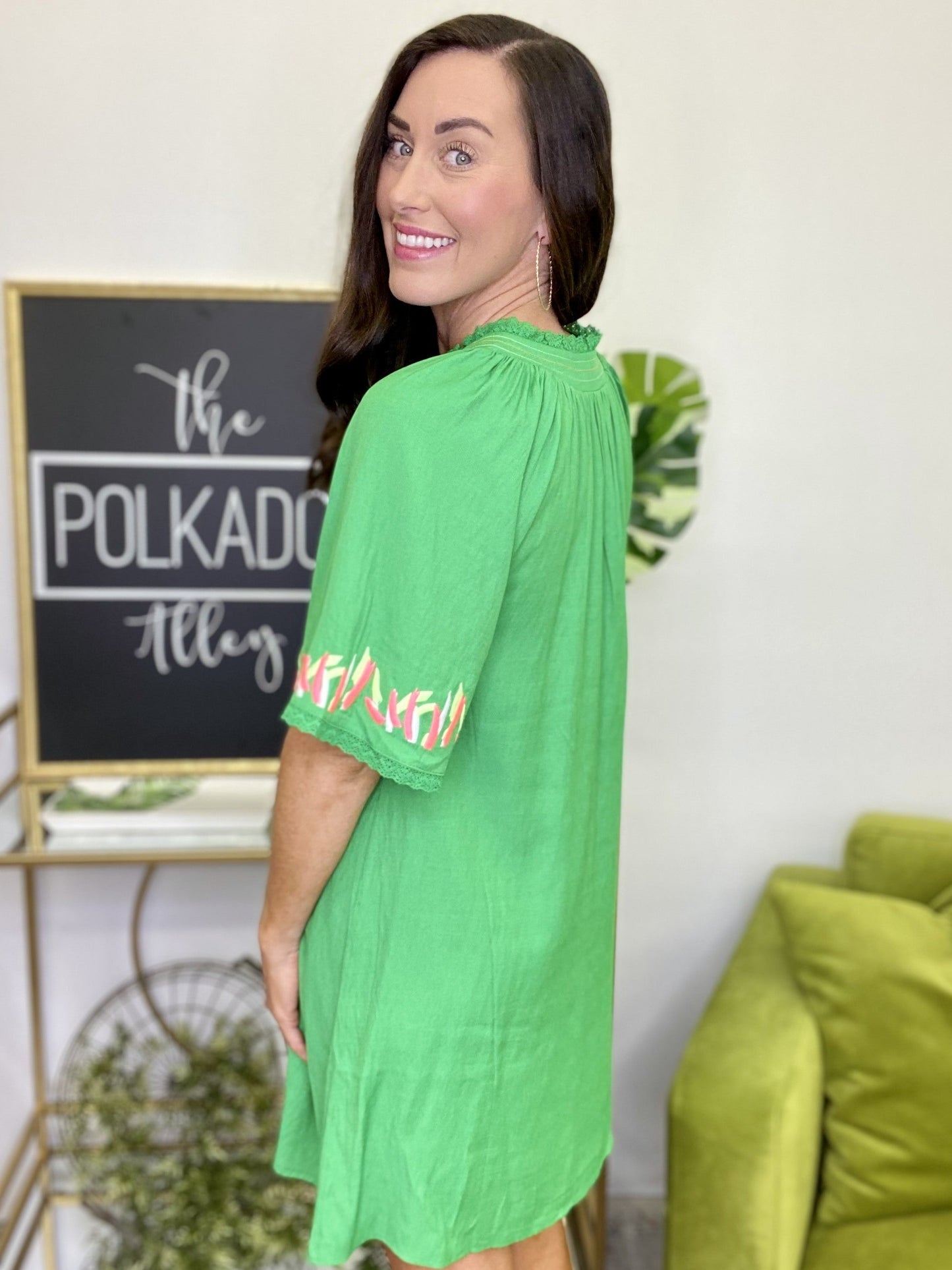 The Boardwalk Dress in Green
