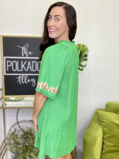 The Boardwalk Dress in Green