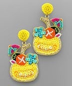 Beaded Cocktail Earrings