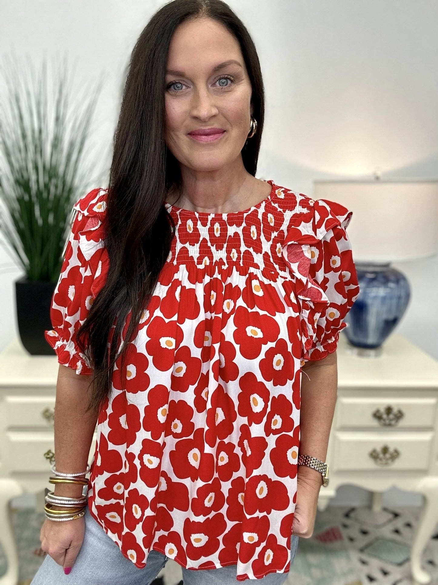 The Red Poppy Top