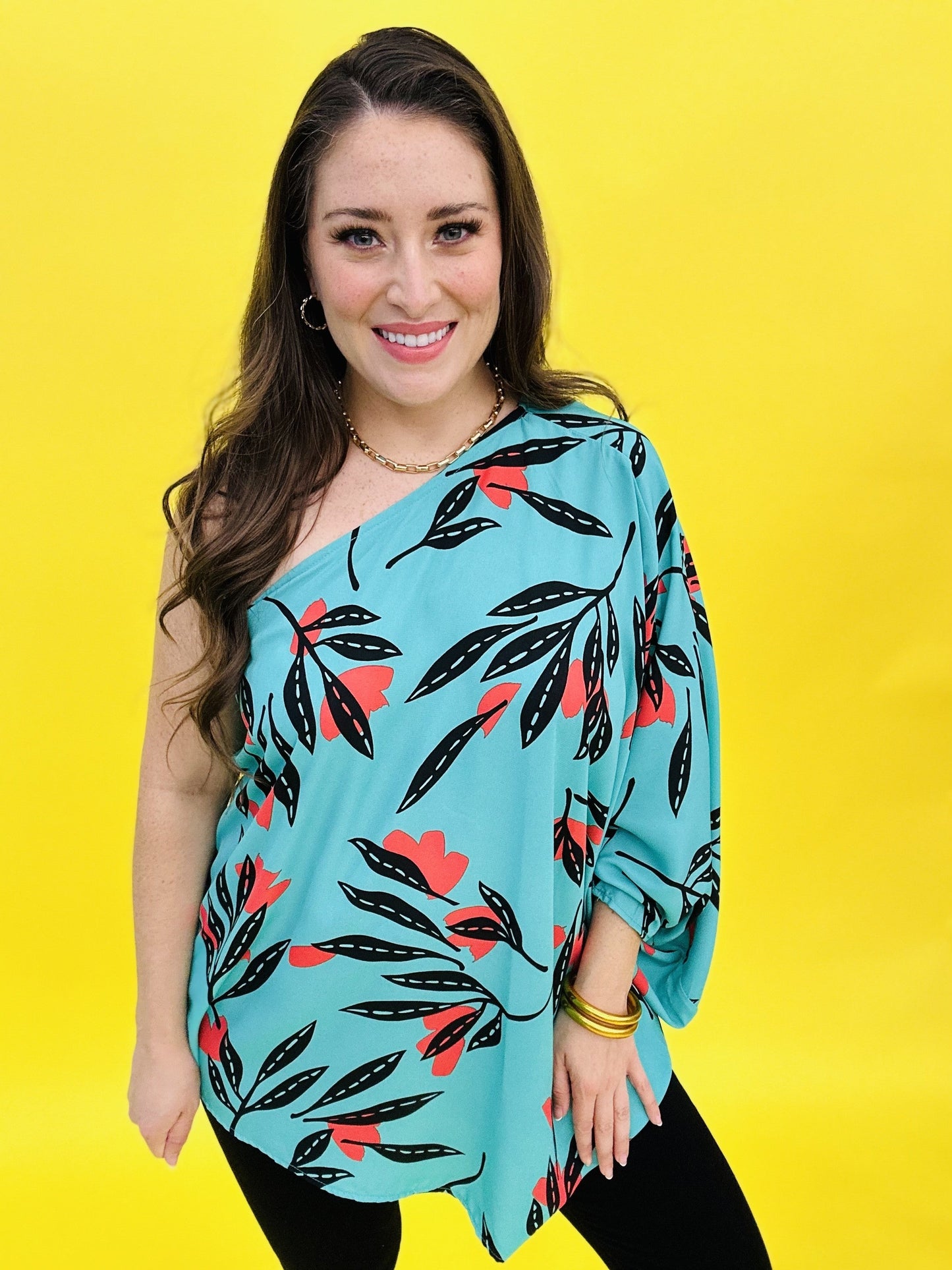 The Havana Fern Top in Mint
