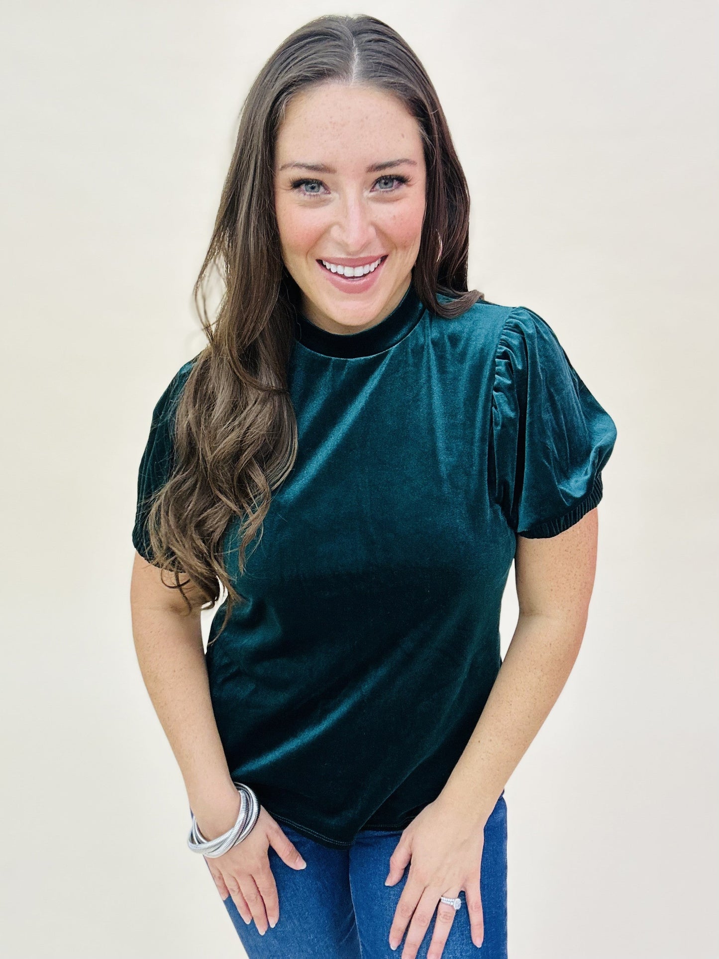 The Velvet Puff Top in 2 Colors/AS