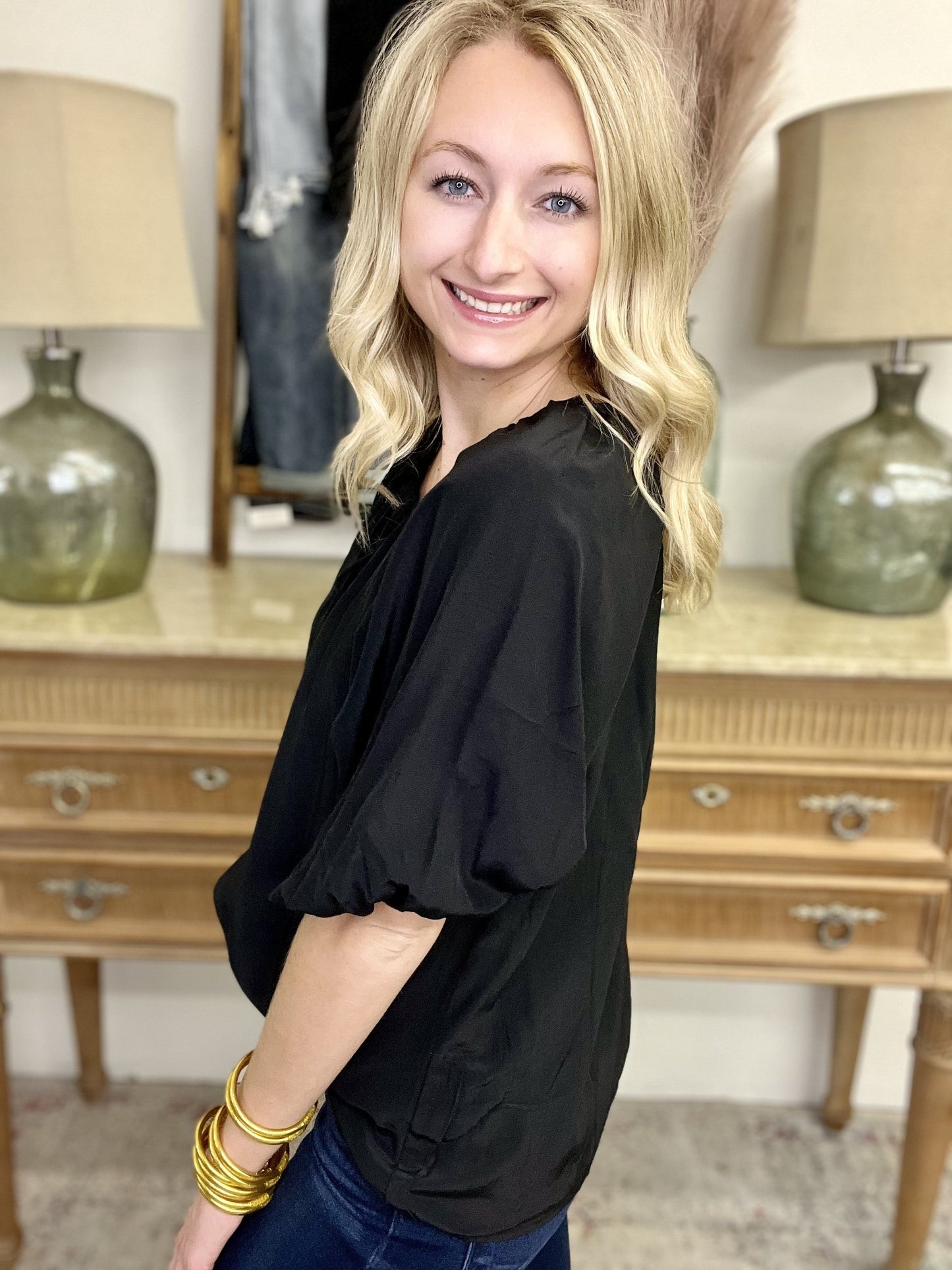 The Blackbird Tie Top