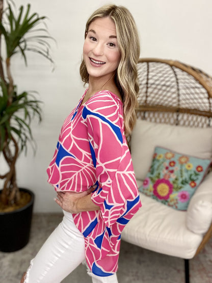 The Cobalt Islands Poncho Top