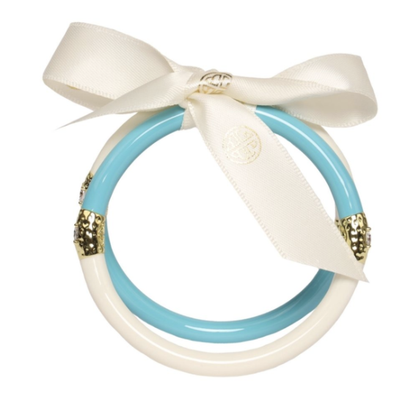 BuDhaGirl Yin Yang Bracelets - Turquoise & Ivory